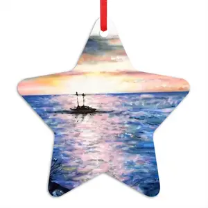 Jamaica Sunset Star Pendant (Aluminum)