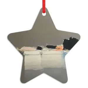 Boats On The Pond Star Pendant (Aluminum)