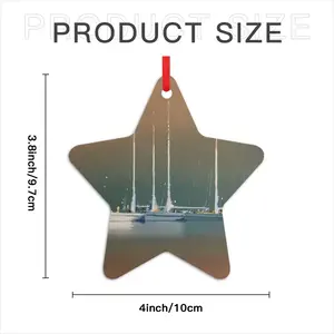 Sailboats F Star Pendant (Aluminum)