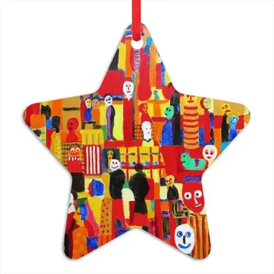 Supermarket Scene Star Pendant (Aluminum)