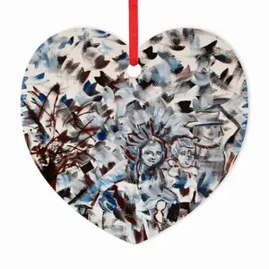 At The Autumn Park Heart Shaped Pendant (Aluminum)