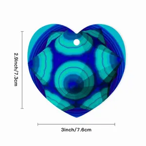 Nautilus Heart Shaped Pendant (Aluminum)