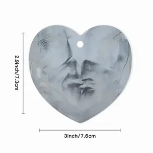 Silence Ii Heart Shaped Pendant (Aluminum)