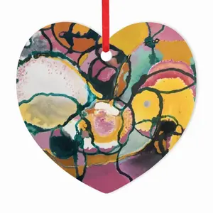 Vibrant Heart Shaped Pendant (Aluminum)