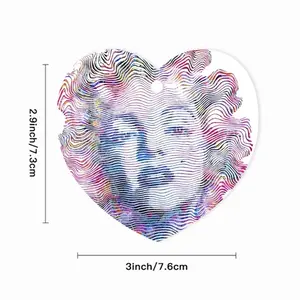 The Story Of My Life Marylin Monroe Heart Shaped Pendant (Aluminum)