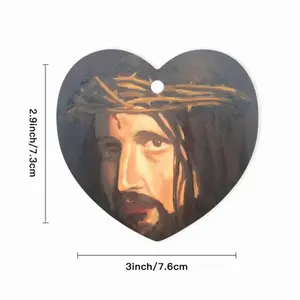 Christ Heart Shaped Pendant (Aluminum)