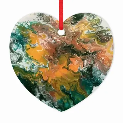 Autumn Flare Heart Shaped Pendant (Aluminum)