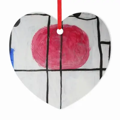 Stringed Instrument Heart Shaped Pendant (Aluminum)