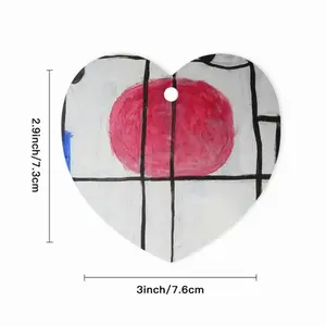 Stringed Instrument Heart Shaped Pendant (Aluminum)