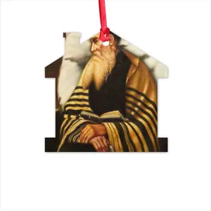 Rabbi From Galicia Hut Pendant (Aluminum)