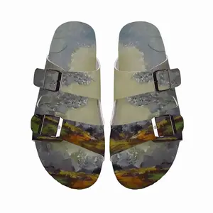 Men Early Morning Autumn Sun Cork Sandals