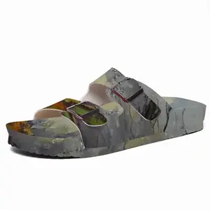 Men Early Morning Autumn Sun Cork Sandals