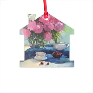 Still Life With Peonies Hut Pendant (Aluminum)