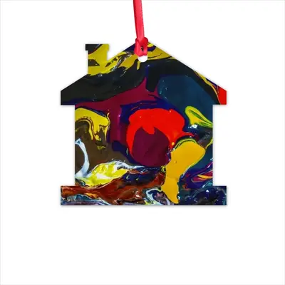 Running In Paint Hut Pendant (Aluminum)