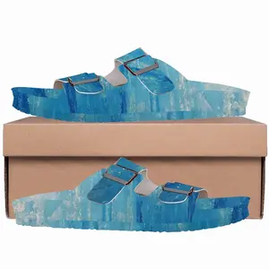 Men Blue Sky Blue Ocean Cork Sandals