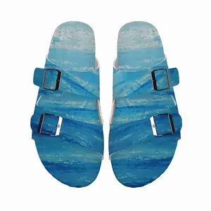 Men Blue Sky Blue Ocean Cork Sandals