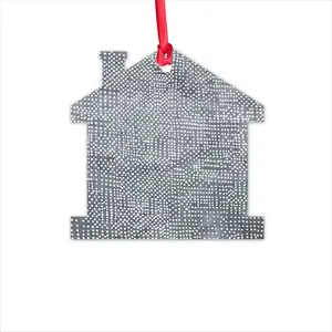 White On Dark Grey Hut Pendant (Aluminum)