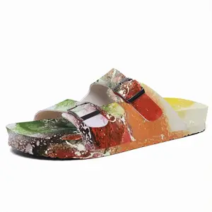 Men Rainbow Studies Number 1 Cork Sandals