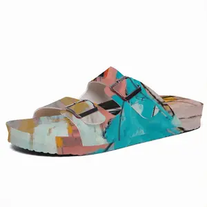 Men Angela Blue No 1 Cork Sandals