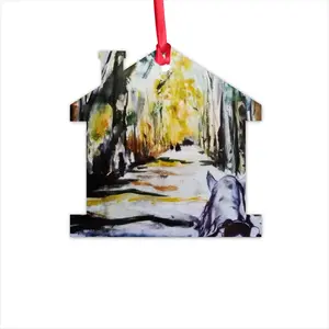 Maria Luisa Park Hut Pendant (Aluminum)