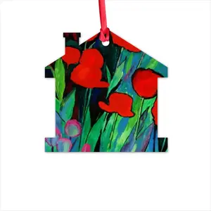 Red Tulips Hut Pendant (Aluminum)