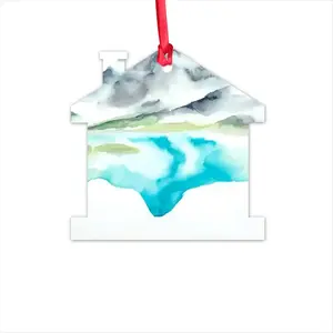 Watersprite Lake Hut Pendant (Aluminum)