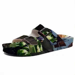 Men Lviv Flower Saleswoman Cork Sandals