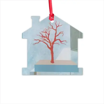 Red Tree Hut Pendant (Aluminum)