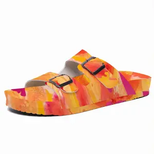 Men Kiwano Horned Melon Cork Sandals