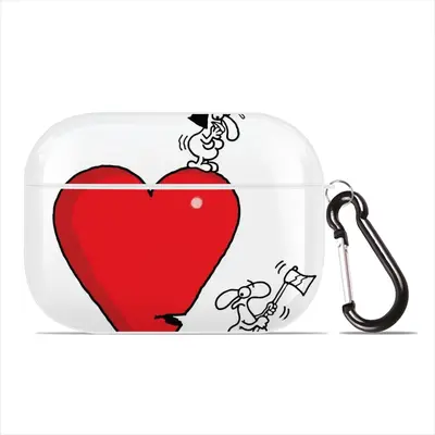 Axing Love Airpods Pro Case (Hard Shell, White)