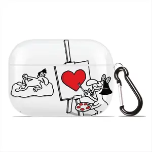 Art Lover Airpods Pro Case (Hard Shell, White)