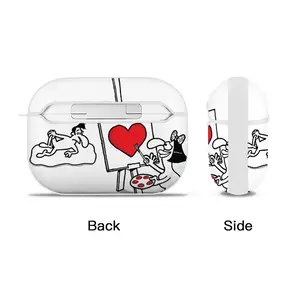 Art Lover Airpods Pro Case (Hard Shell, White)