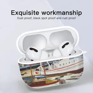 Sète The Navy Airpods Pro Case (Hard Shell, White)