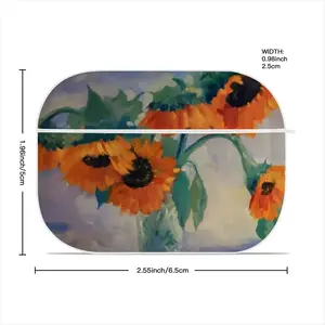 Sunflowers Airpods Pro Case (Hard Shell, White)