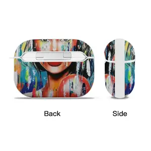 Summer Rain Airpods Pro Case (Hard Shell, White)