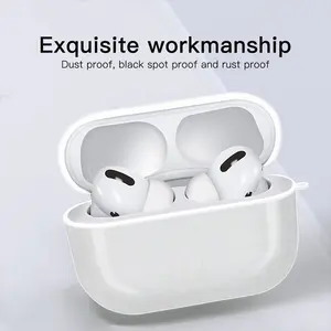 White Airpods Pro Case (Hard Shell, White)