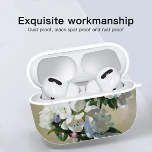 Apple Blossom Airpods Pro Case (Hard Shell, White)