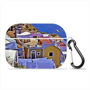 Santorini Oia Sea View Airpods Pro Case (Hard Shell, White)