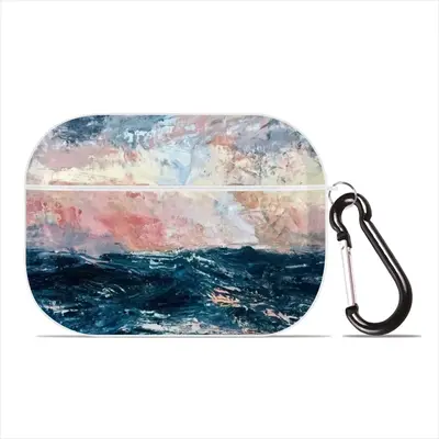 Sunset Sea Airpods Pro Case (Hard Shell, White)