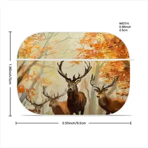 Deer Family In An Autumn Forest Airpods Pro Case (Hard Shell, White)