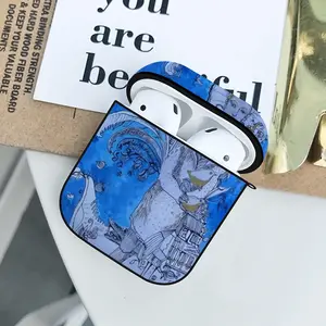 Drawing Ink - Blue Diva Airpods 2 Case (Hard Shell, Black)