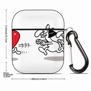 Chasing Love Airpods 2 Case (Hard Shell, Black)