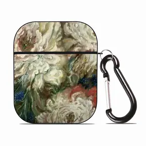 Flowers Airpods 2 Case (Hard Shell, Black)