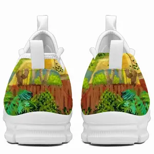 Men Backyard Garden With Yellow House F7 Running Shoes