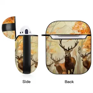 Deer Family In An Autumn Forest Airpods 2 Case (Hard Shell, Black)