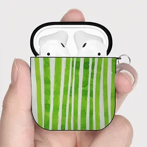 Green Lines Airpods 2 Case (Hard Shell, Black)