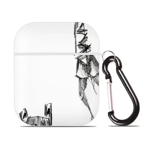 Angst Fear Airpods 2 Case (Hard Shell, White)