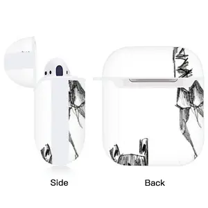 Angst Fear Airpods 2 Case (Hard Shell, White)