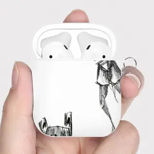 Angst Fear Airpods 2 Case (Hard Shell, White)