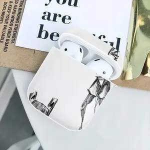 Angst Fear Airpods 2 Case (Hard Shell, White)